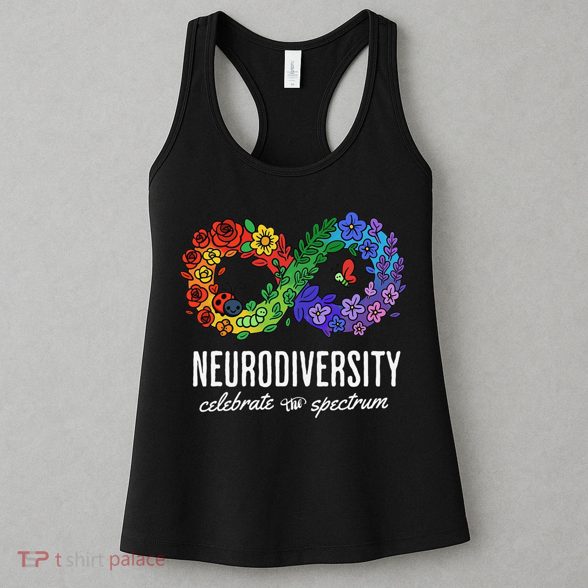 Neurodiversity Spectrum Floral Infinity Autism Awareness Women's Tank Top