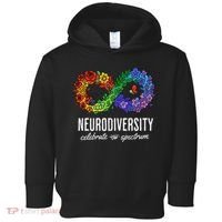 Neurodiversity Spectrum Floral Infinity Autism Awareness Toddler Hoodie thumb 0