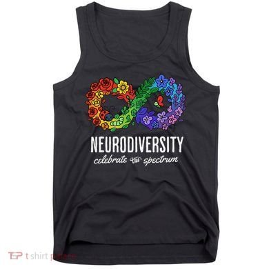 Neurodiversity Spectrum Floral Infinity Autism Awareness Tank Top