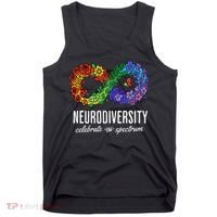 Neurodiversity Spectrum Floral Infinity Autism Awareness Tank Top thumb 0