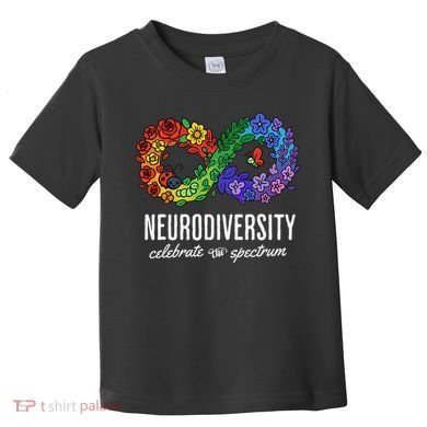 Neurodiversity Spectrum Floral Infinity Autism Awareness Toddler T-Shirt