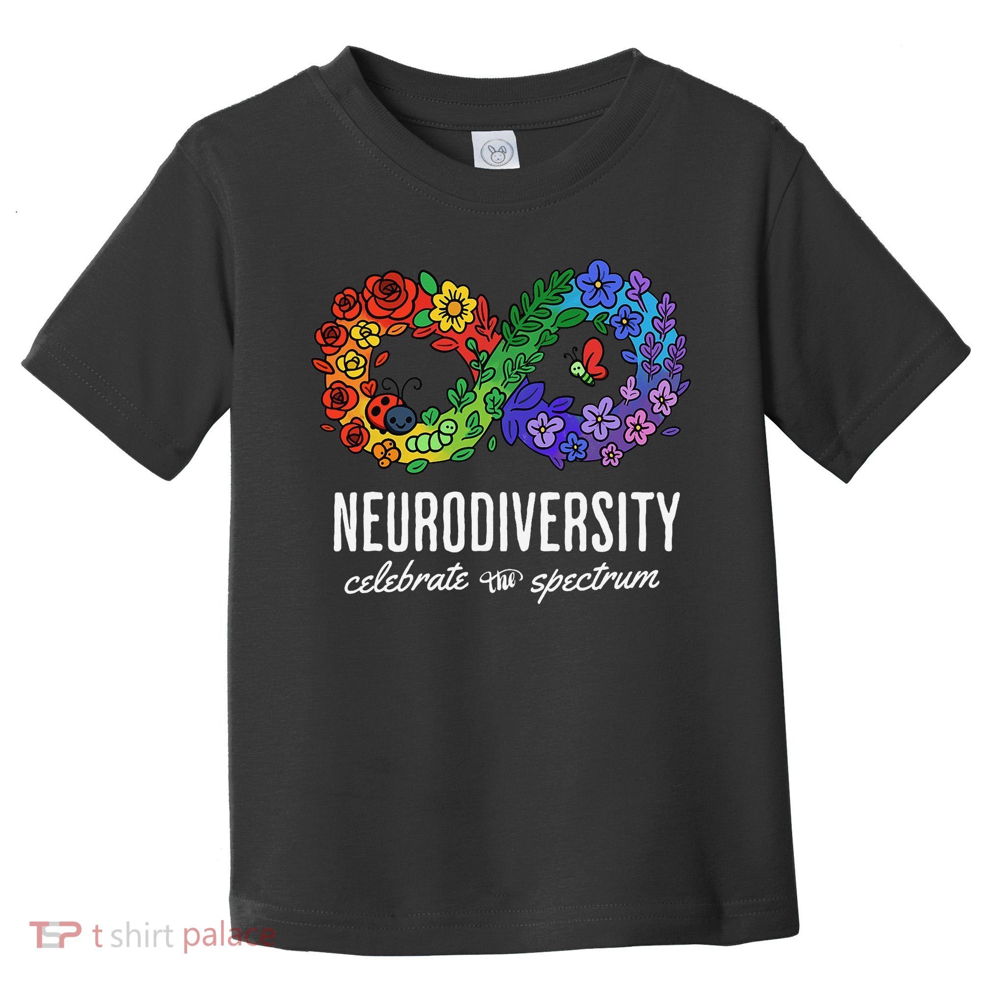 Neurodiversity Spectrum Floral Infinity Autism Awareness Toddler T-Shirt