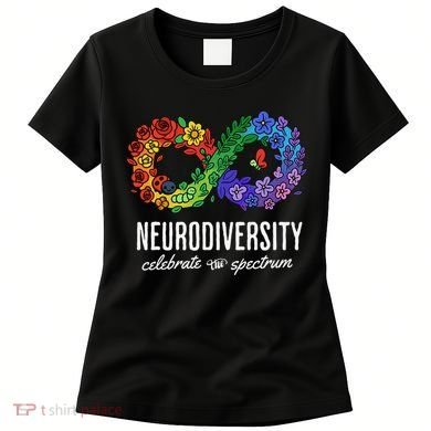 Neurodiversity Spectrum Floral Infinity Autism Awareness Women's T-Shirt