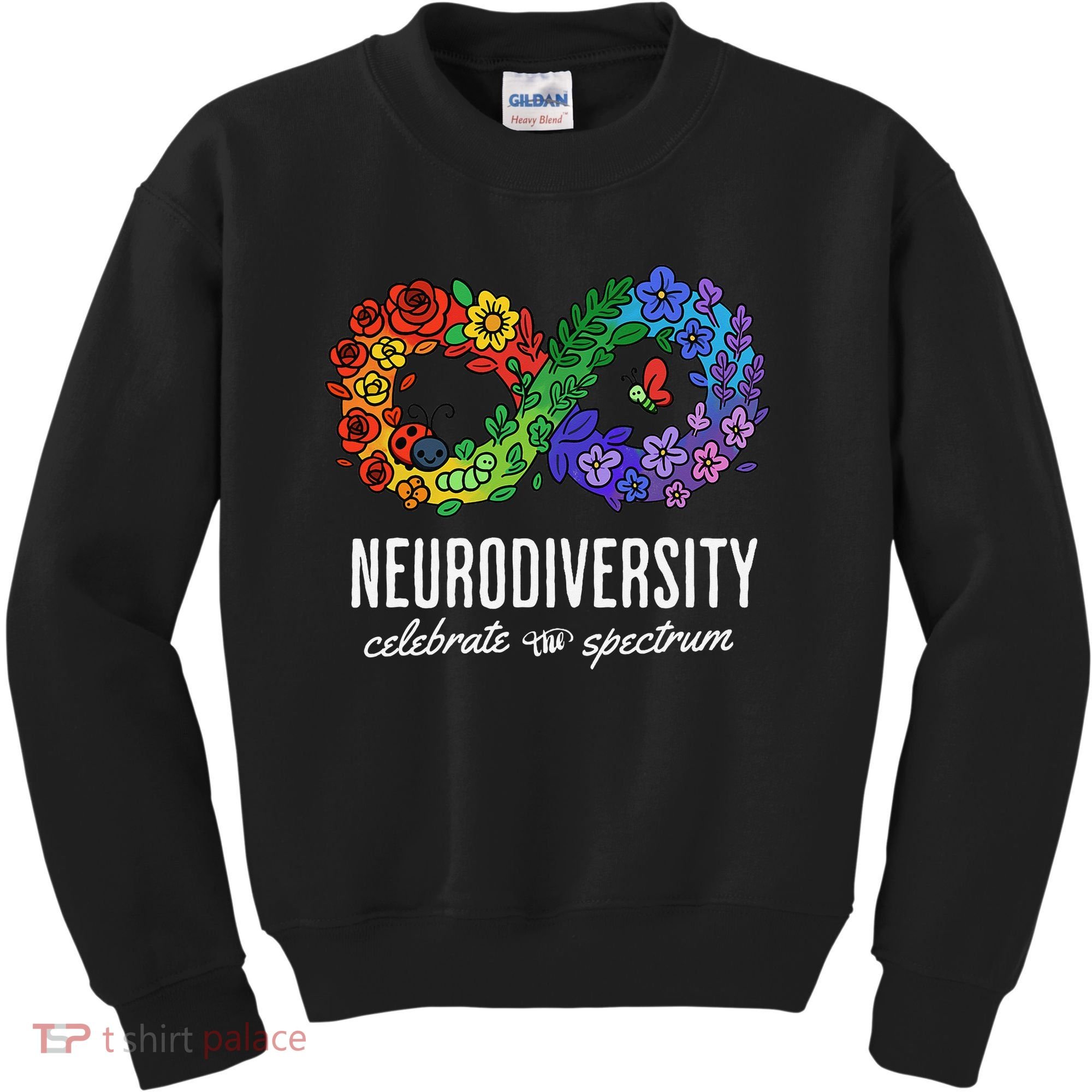 Neurodiversity Spectrum Floral Infinity Autism Awareness Kids Sweatshirt