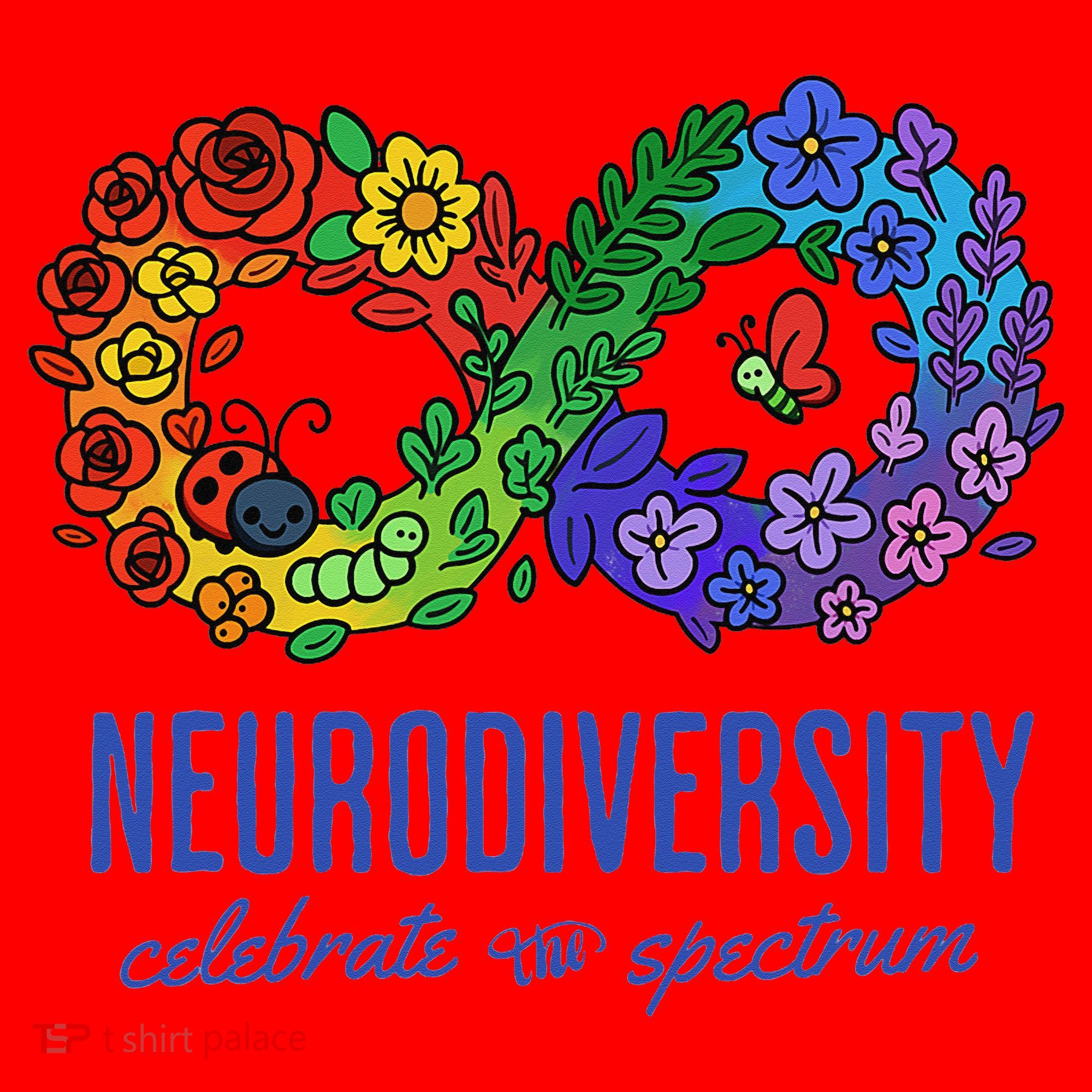 Neurodiversity Spectrum Floral Infinity Autism Awareness Santa Hat