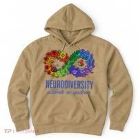 Neurodiversity Spectrum Floral Infinity Autism Awareness Hoodie thumb 0