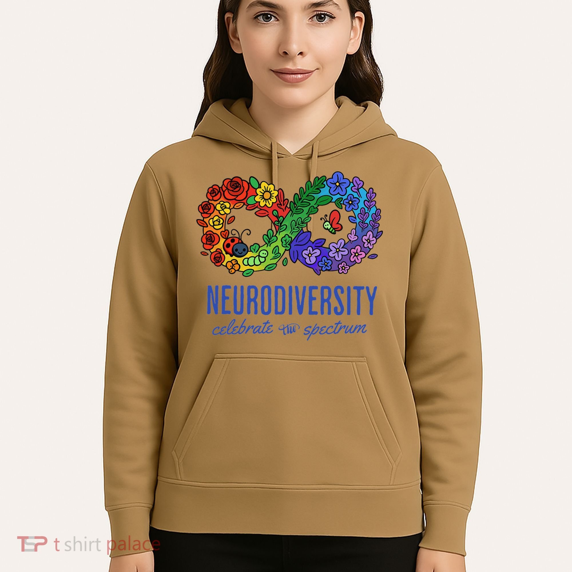 Neurodiversity Spectrum Floral Infinity Autism Awareness Hoodie