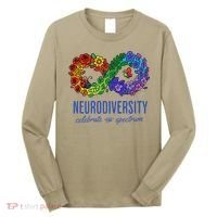 Neurodiversity Spectrum Floral Infinity Autism Awareness Long Sleeve Shirt thumb 0