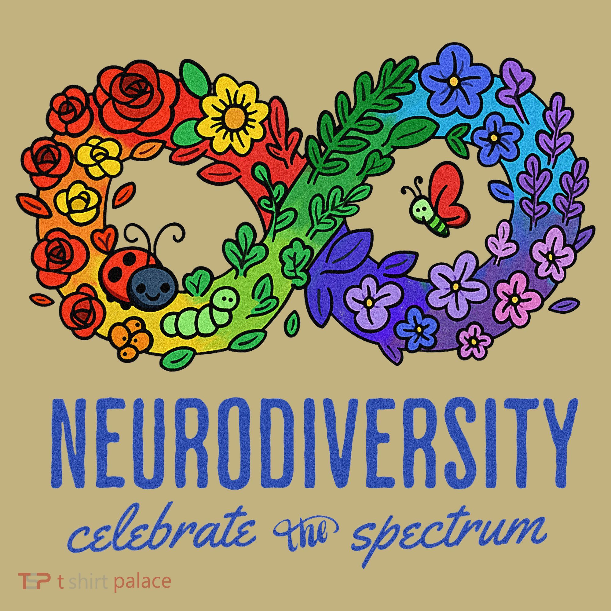 Neurodiversity Spectrum Floral Infinity Autism Awareness Long Sleeve Shirt