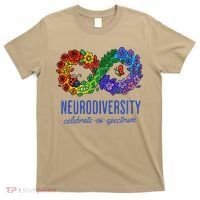 Neurodiversity Spectrum Floral Infinity Autism Awareness T-Shirt thumb 0