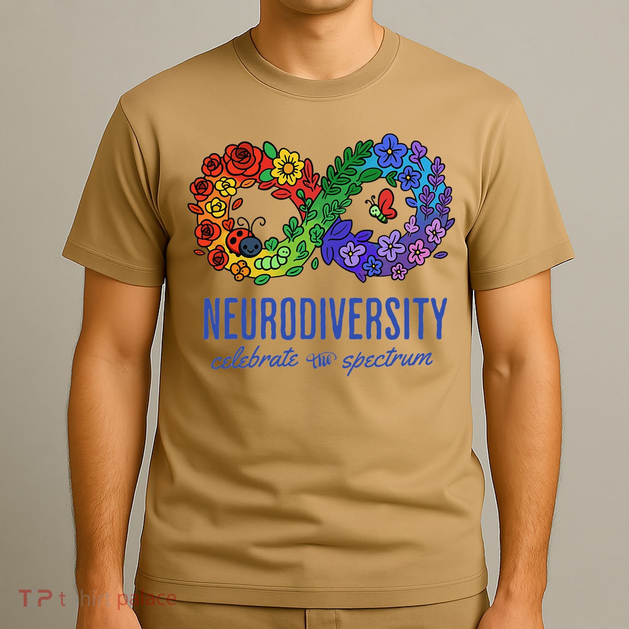Neurodiversity Spectrum Floral Infinity Autism Awareness T-Shirt
