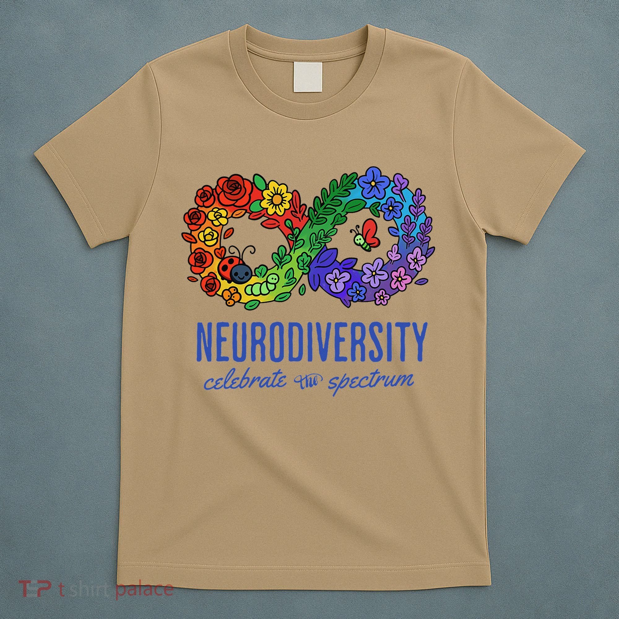 Neurodiversity Spectrum Floral Infinity Autism Awareness T-Shirt