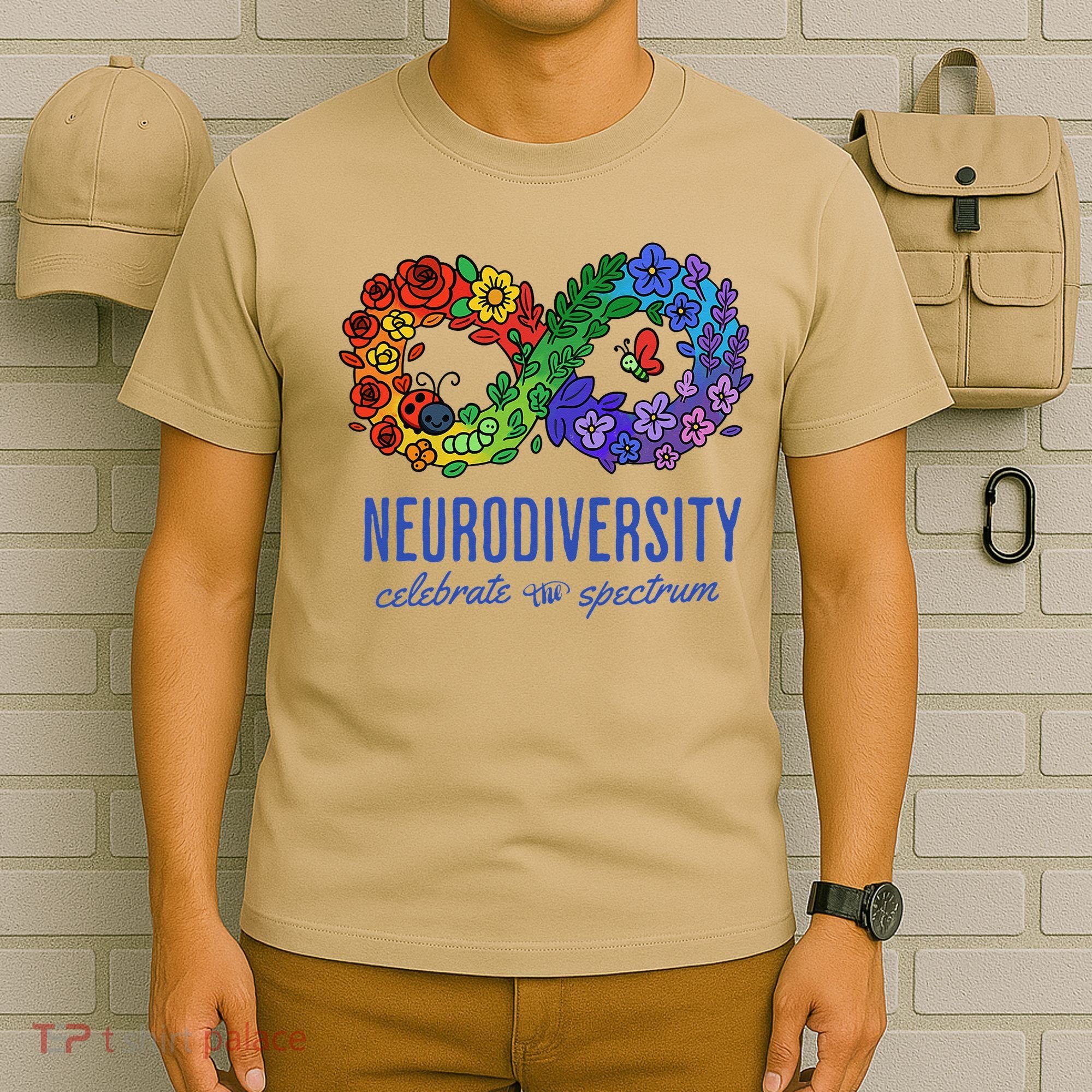 Neurodiversity Spectrum Floral Infinity Autism Awareness T-Shirt