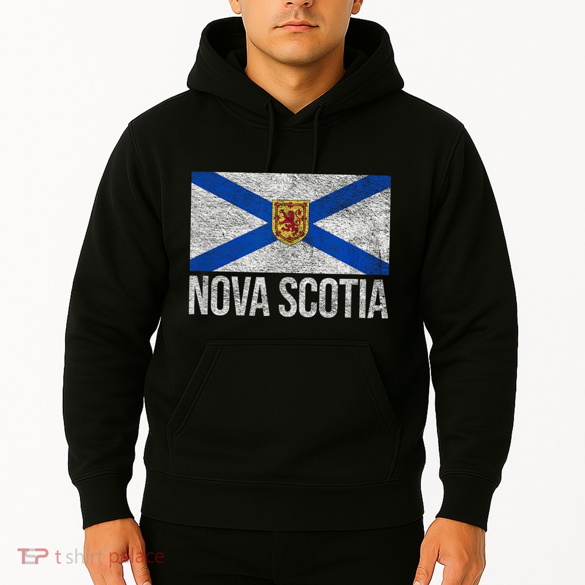 NOVA SCOTIA FLAG CANADA NEW SCOTLAND SALTIRE Hoodie