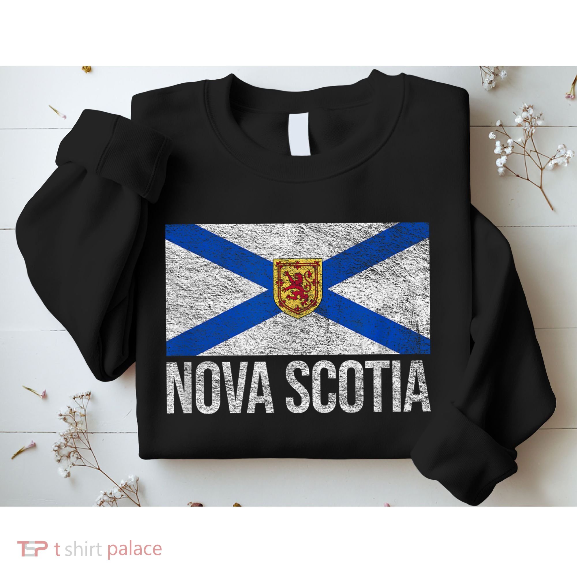 NOVA SCOTIA FLAG CANADA NEW SCOTLAND SALTIRE Sweatshirt