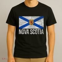 NOVA SCOTIA FLAG CANADA NEW SCOTLAND SALTIRE T-Shirt thumb 3