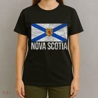 NOVA SCOTIA FLAG CANADA NEW SCOTLAND SALTIRE T-Shirt thumb 4