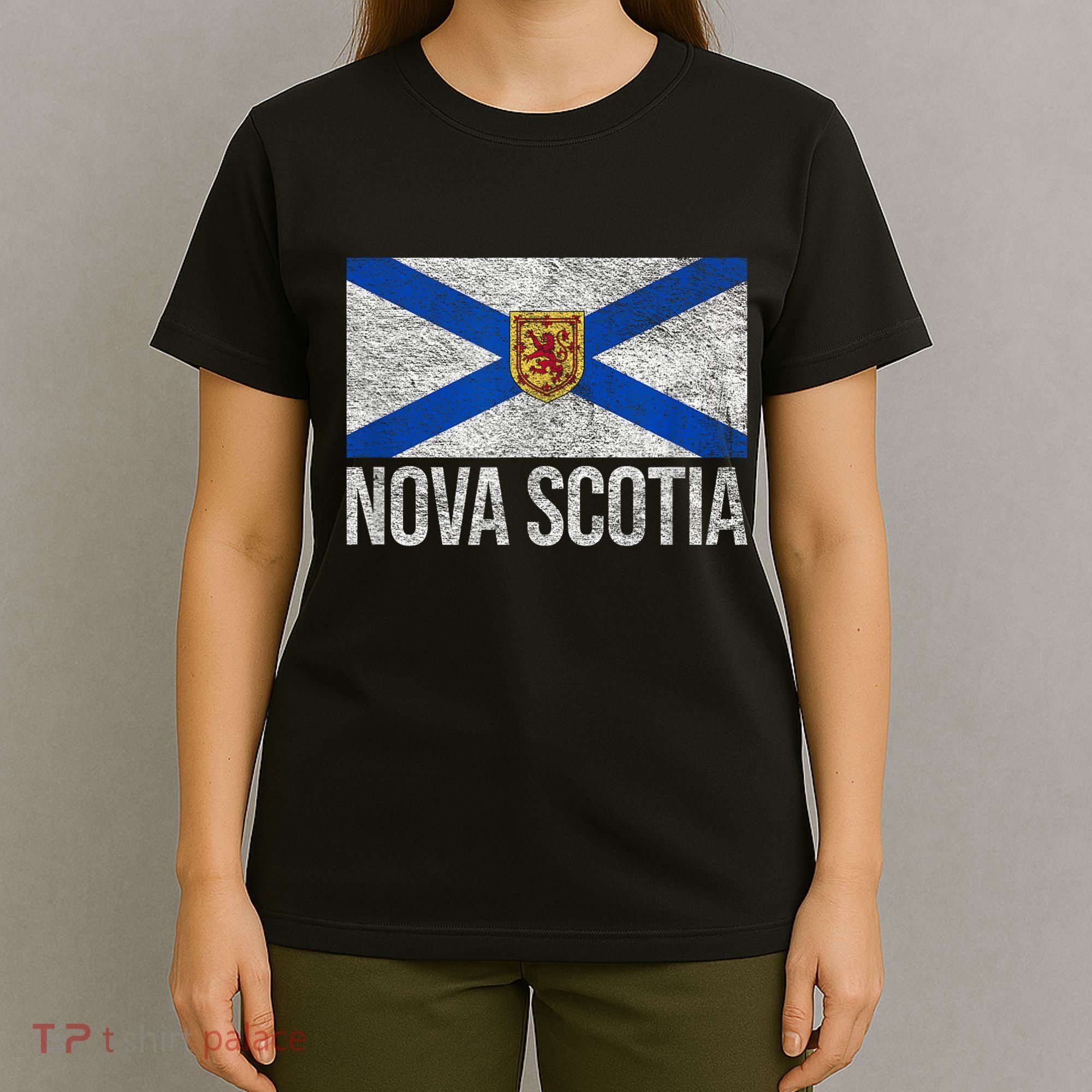 NOVA SCOTIA FLAG CANADA NEW SCOTLAND SALTIRE T-Shirt