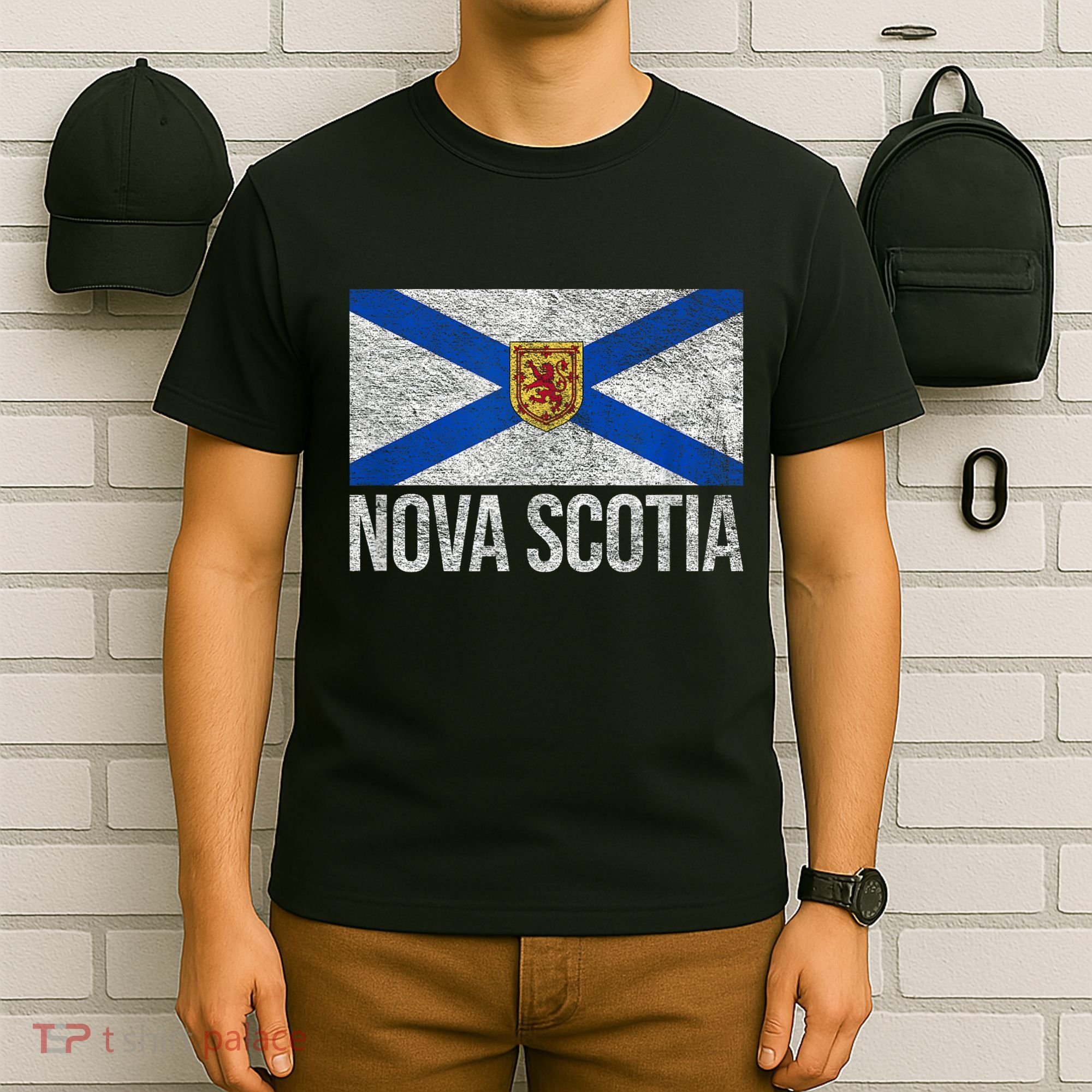NOVA SCOTIA FLAG CANADA NEW SCOTLAND SALTIRE T-Shirt
