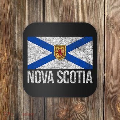 NOVA SCOTIA FLAG CANADA NEW SCOTLAND SALTIRE Coaster