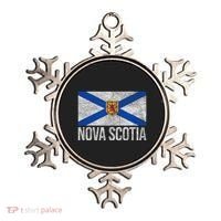 NOVA SCOTIA FLAG CANADA NEW SCOTLAND SALTIRE Ornament thumb 0