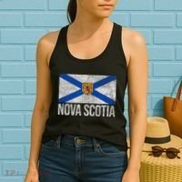 NOVA SCOTIA FLAG CANADA NEW SCOTLAND SALTIRE Women's Tank Top thumb 2
