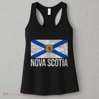 NOVA SCOTIA FLAG CANADA NEW SCOTLAND SALTIRE Women's Tank Top thumb 3