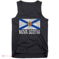 NOVA SCOTIA FLAG CANADA NEW SCOTLAND SALTIRE Tank Top thumb 0
