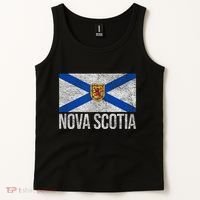 NOVA SCOTIA FLAG CANADA NEW SCOTLAND SALTIRE Tank Top thumb 2