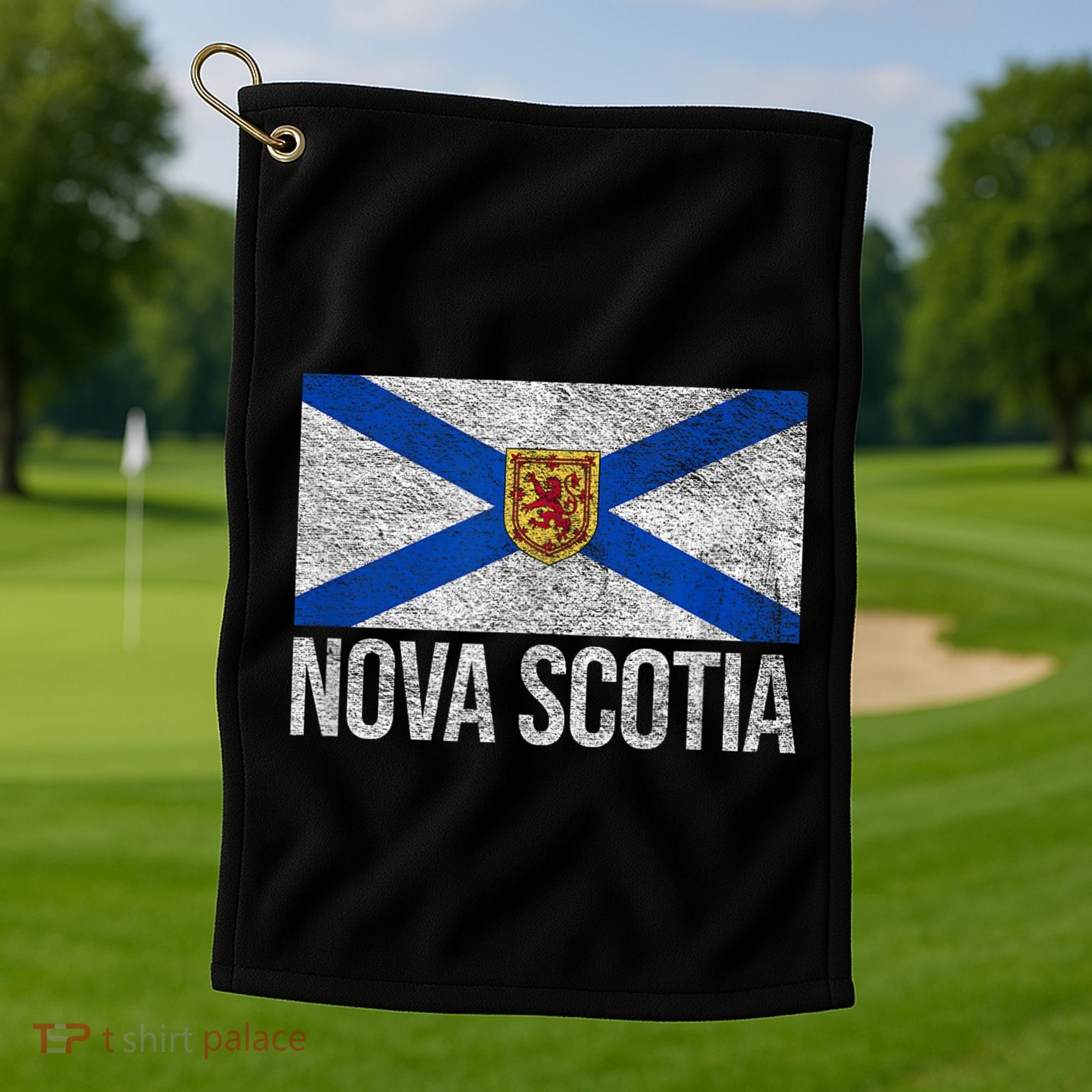 NOVA SCOTIA FLAG CANADA NEW SCOTLAND SALTIRE Golf Towel