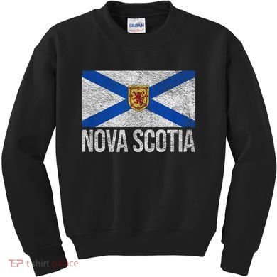 NOVA SCOTIA FLAG CANADA NEW SCOTLAND SALTIRE Kids Sweatshirt