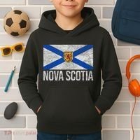 NOVA SCOTIA FLAG CANADA NEW SCOTLAND SALTIRE Kids Hoodie thumb 2
