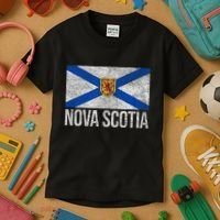 NOVA SCOTIA FLAG CANADA NEW SCOTLAND SALTIRE Kids T-Shirt thumb 3