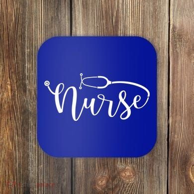 Nurse Stethoscope For Rn Er Nurse Gift Coaster