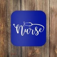Nurse Stethoscope For Rn Er Nurse Gift Coaster thumb 0