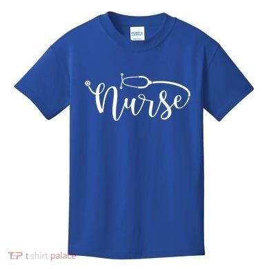 Nurse Stethoscope For Rn Er Nurse Gift Kids T-Shirt