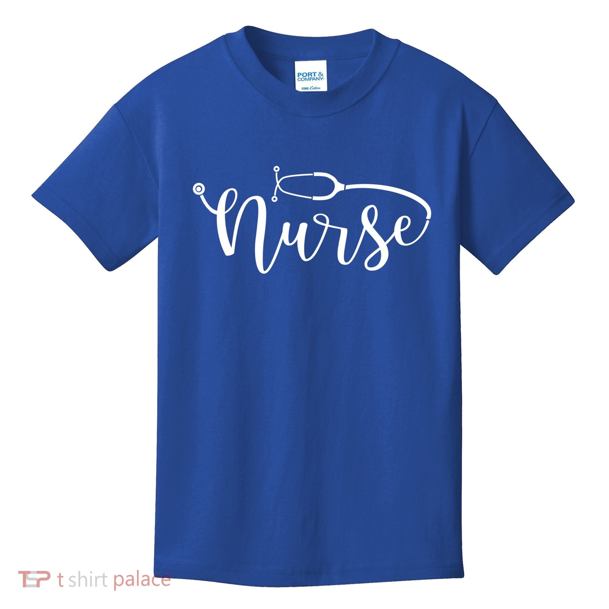 Nurse Stethoscope For Rn Er Nurse Gift Kids T-Shirt