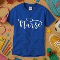 Nurse Stethoscope For Rn Er Nurse Gift Kids T-Shirt thumb 3