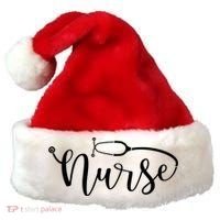Nurse Stethoscope For Rn Er Nurse Gift Santa Hat thumb 0