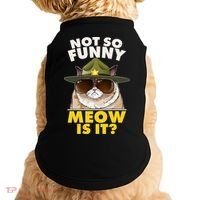 Not So Funny Meow Is It Grumpy Cat Police Trooper Doggie Tank thumb 0