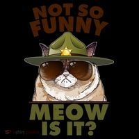Not So Funny Meow Is It Grumpy Cat Police Trooper Coffee Mug thumb 5