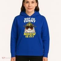 Not So Funny Meow Is It Grumpy Cat Police Trooper Hoodie thumb 5