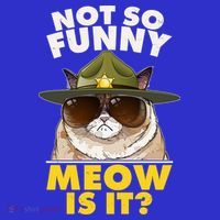 Not So Funny Meow Is It Grumpy Cat Police Trooper Long Sleeve Shirt thumb 2