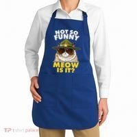 Not So Funny Meow Is It Grumpy Cat Police Trooper Apron thumb 2