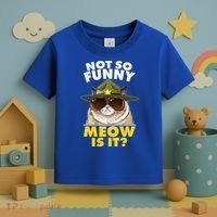 Not So Funny Meow Is It Grumpy Cat Police Trooper Toddler T-Shirt thumb 3