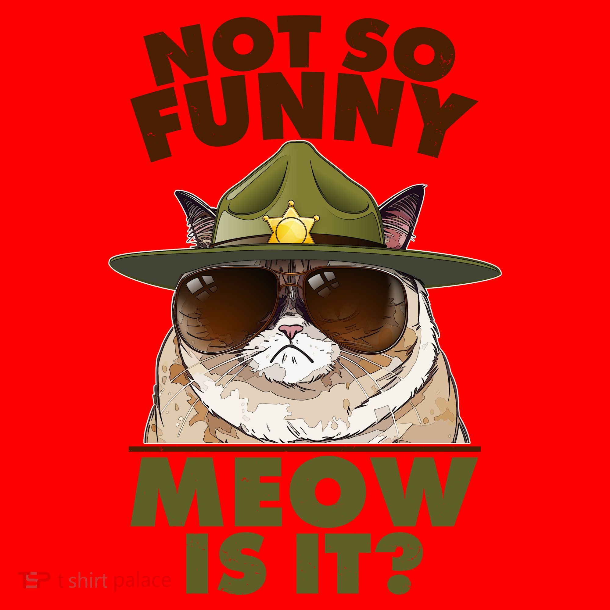 Not So Funny Meow Is It Grumpy Cat Police Trooper Santa Hat