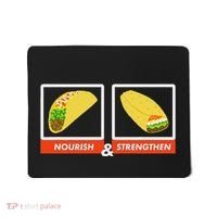 Nourish & Strengthen Funny Lds Taco Burrito Mormon Mousepad thumb 0