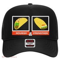 Nourish & Strengthen Funny Lds Taco Burrito Mormon Hat thumb 0