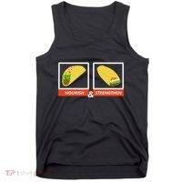 Nourish & Strengthen Funny Lds Taco Burrito Mormon Tank Top thumb 0