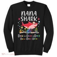 Nana Shark, Funny Mother's Day Floral Gift Sweatshirt thumb 0
